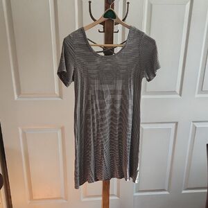 Striped Short Sleeved Dress